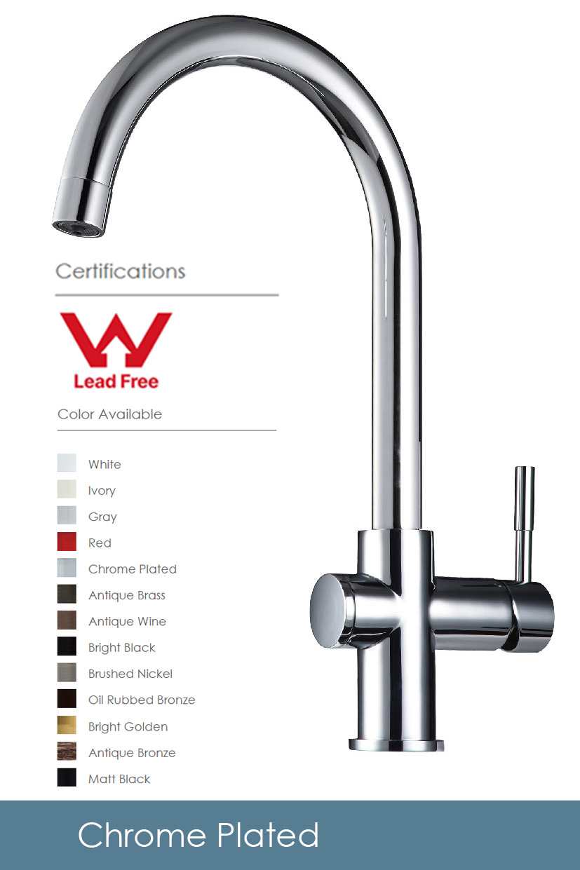 Kitchen Faucet-cold and hot faucet (city water only)-NKDP3312CP